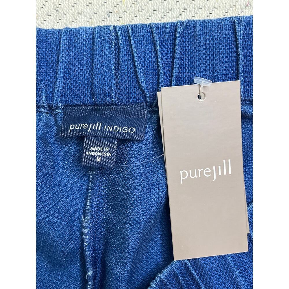 J. Jill pureJill Indigo shore wash blue pull on jeans, size medium, MSRP $89 - Picture 8 of 12